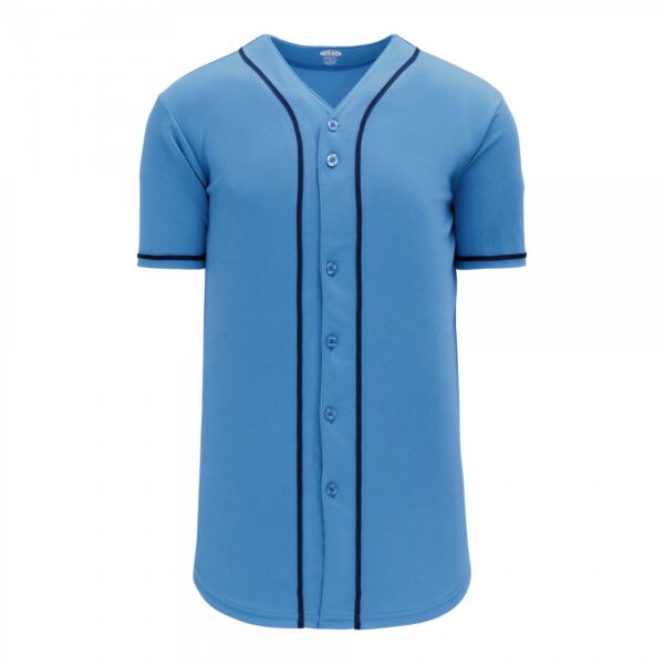 Athletic Knit Full Button Baseball Jersey Thumbnail